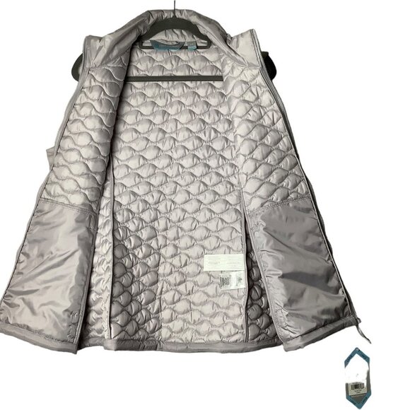 FREE COUNTRY Quilted Vest Women Size Large Silver Chip Gray Style #51-L0629S NWT - Picture 5 of 15